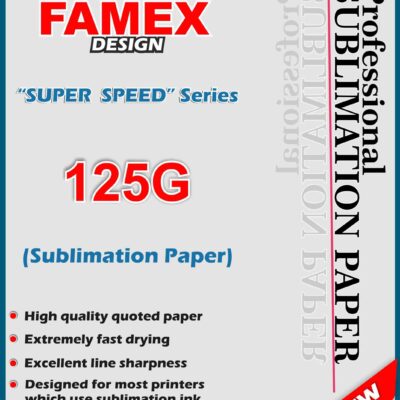 Famex Design Premium Sublimation Paper – 125g Heavyweight Series