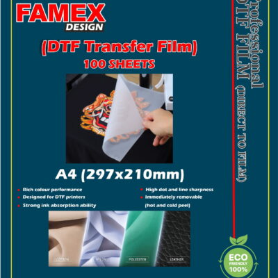 Famex Design Premium Paper-Based DTF Transfer Film (A4 Size)